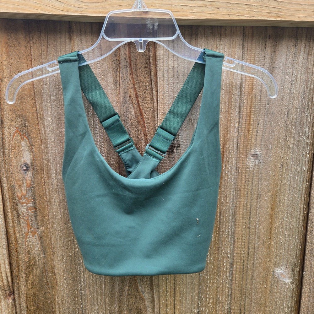 Harper Wilde Flex Convertible Sports Bra Sage Green Adjustable Straps Small Gym